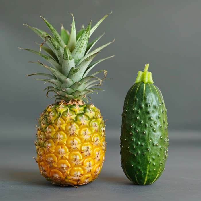 What is the difference? Pineapple vs cucumber