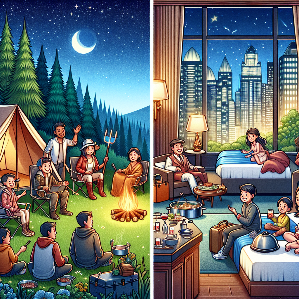 What is the difference? Camping vs Staying in Hotels